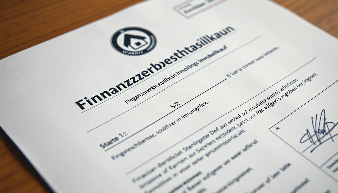 Finanzierungsbestätigung Immobilienkauf