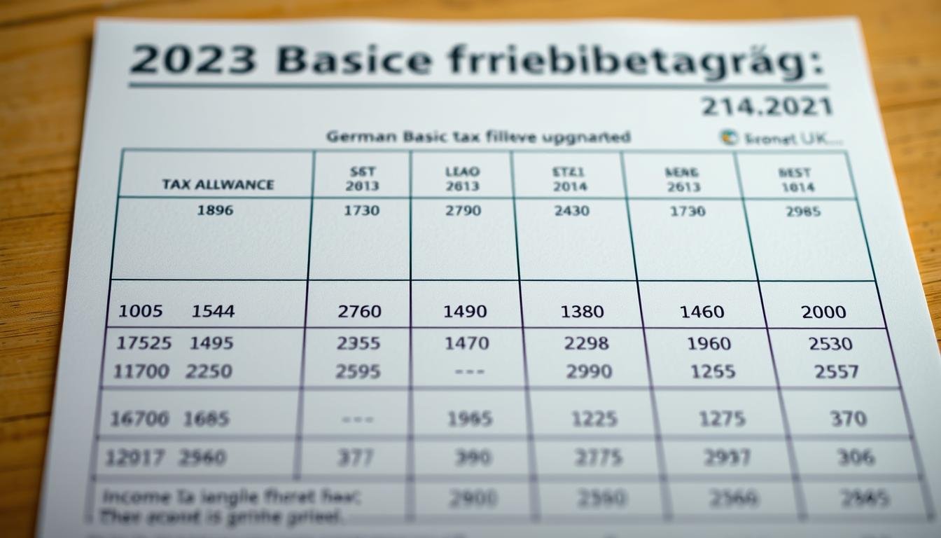 Grundfreibetrag 2023 Übersicht