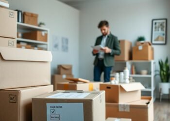 Organisation beim Umzug mit Checkliste und Umzugskartons