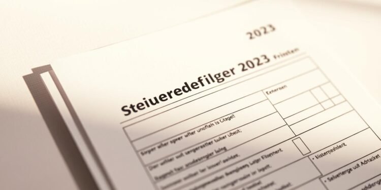 Steuererklärung 2023 Fristen