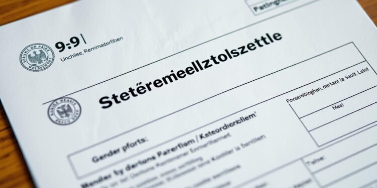 Steuererklärungspflicht in Deutschland