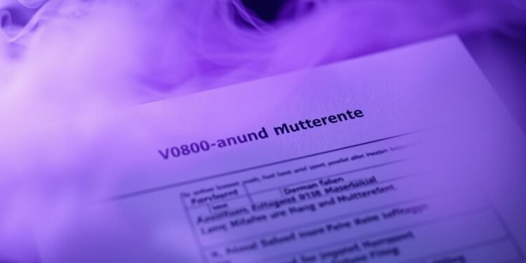 V0800-Antrag und Mütterrente