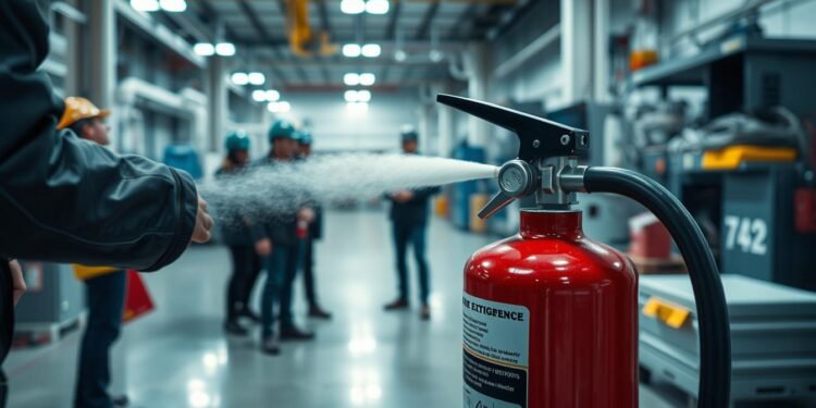 Wie viele Feuerlöscher gibt es im Betrieb?