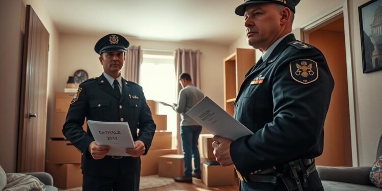 Zwangsräumung, wenn der Mieter nicht anwesend ist – was passiert dann?